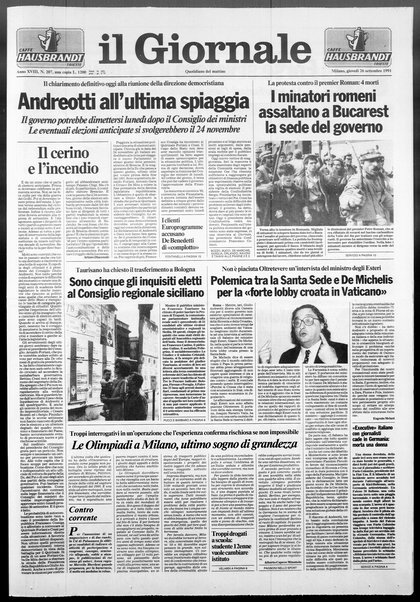 Il giornale : quotidiano del mattino